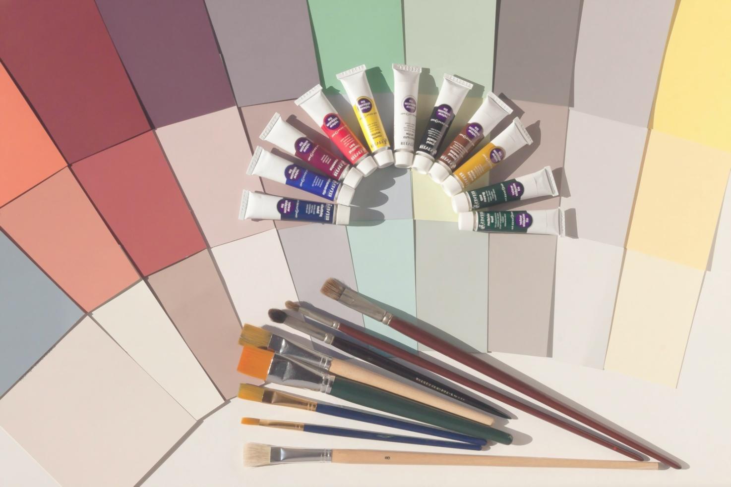 Espacio de trabajo artístico con diferentes técnicas de dibujo y herramientas profesionales